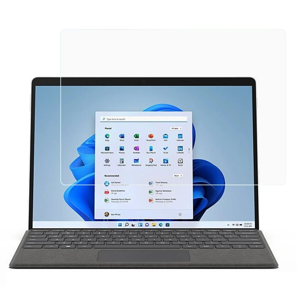 Arc Edge Explosion-proof Ultra Clear Tempered Glass Anti-fingerprint Screen Protector for Microsoft Surface Pro 8 - 1