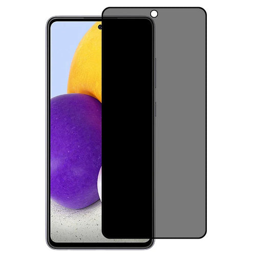 Full Screen Coverage Silk Printing Anti-Peep Full Glue Tempered Glass Screen Protector for Samsung Galaxy A73 5G - 1