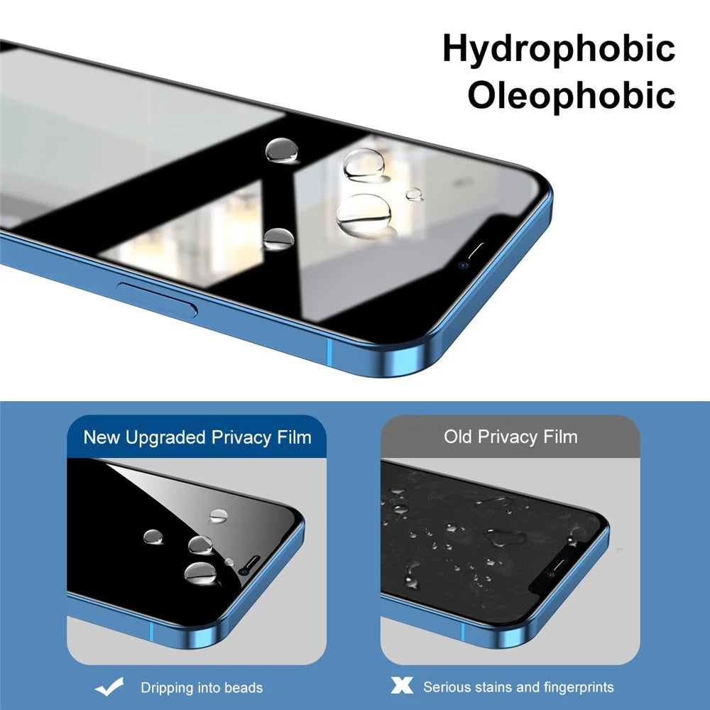 HAT PRINCE For iPhone 12 mini 5.4 inch Arc Edge Full Screen Coverage Full Glue Tempered Glass Film Screen Protector with Easy Installation Tool - 6