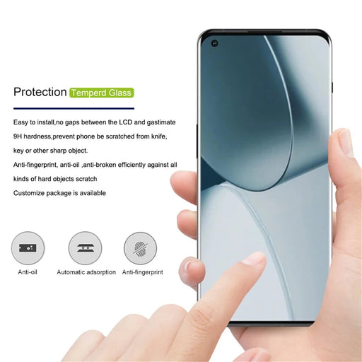 MOCOLO Waterproof Anti-scratch HD Clarity Full Glue 3D Curved Full Cover Tempered Glass Screen Protector for OnePlus 9 Pro/10 Pro - 2