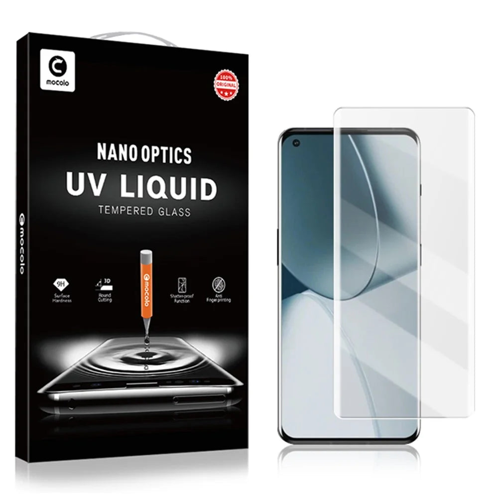 MOCOLO Anti-fingerprint Smooth Touch 3D Curved Full Size UV Glue Tempered Glass Screen Protector for OnePlus 9 Pro/10 Pro - 7