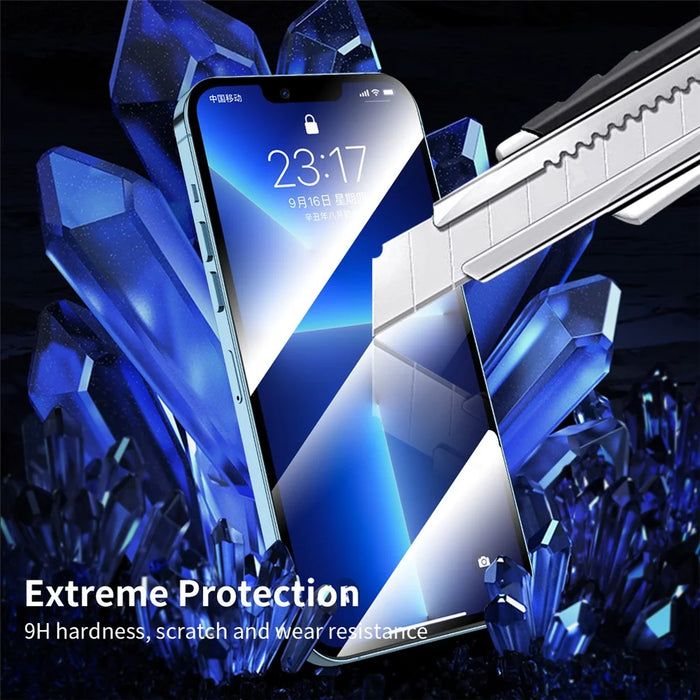 HAT PRINCE For iPhone 12 / iPhone 12 Pro 6.1 inch Full Glue Arc Edge Full Screen Coverage Tempered Glass Film Screen Protector with Easy Installation Tool - 4