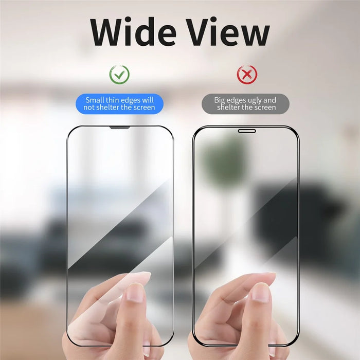HAT PRINCE For iPhone 12 / iPhone 12 Pro 6.1 inch Full Glue Arc Edge Full Screen Coverage Tempered Glass Film Screen Protector with Easy Installation Tool - 5