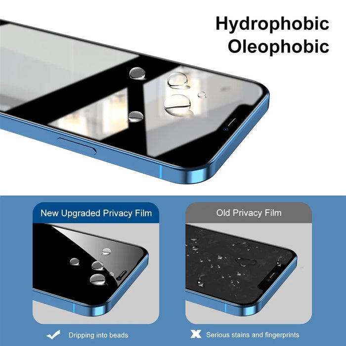 HAT PRINCE For iPhone 12 / iPhone 12 Pro 6.1 inch Full Glue Arc Edge Full Screen Coverage Tempered Glass Film Screen Protector with Easy Installation Tool - 6