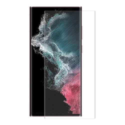 ENKAY HAT PRINCE Sensitive Touch 3D Full Screen Coverage Curved Hot Bending HD Clear PET Film Screen Protector for Samsung Galaxy S22 Ultra 5G (Support Fingerprint Unlocking) - 1