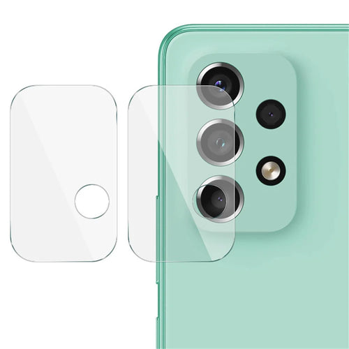 IMAK 2Pcs/Set Thin HD Clear Wear-resistant Camera Tempered Glass Lens Screen Protector for Samsung Galaxy A53 5G/A33 5G/A73 5G - 1