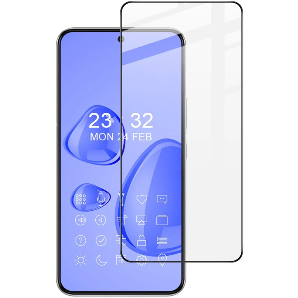 IMAK Pro+ Series For Samsung Galaxy S22 5G / S23 Great Hardness Anti-explosion Anti-fingerprint AGC Glass Film Full Glue Full Coverage Tempered Glass Screen Protector - 1
