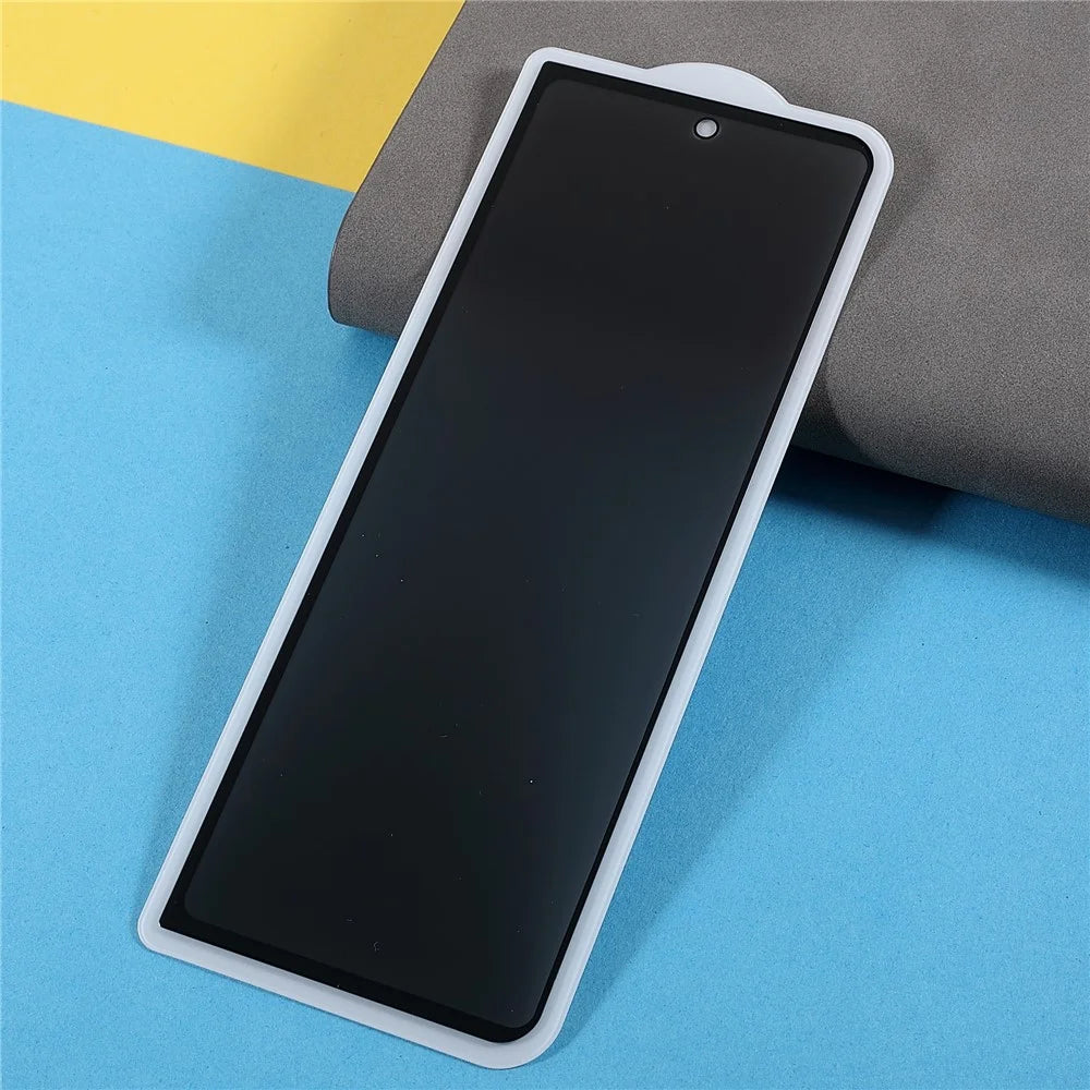 Anti-peep Full Glue Tempered Glass Front Screen Protector + Full Glue Clear TPU Film + Full Glue Glass Phone Back Protector for Samsung Galaxy Z Fold3 5G - 3