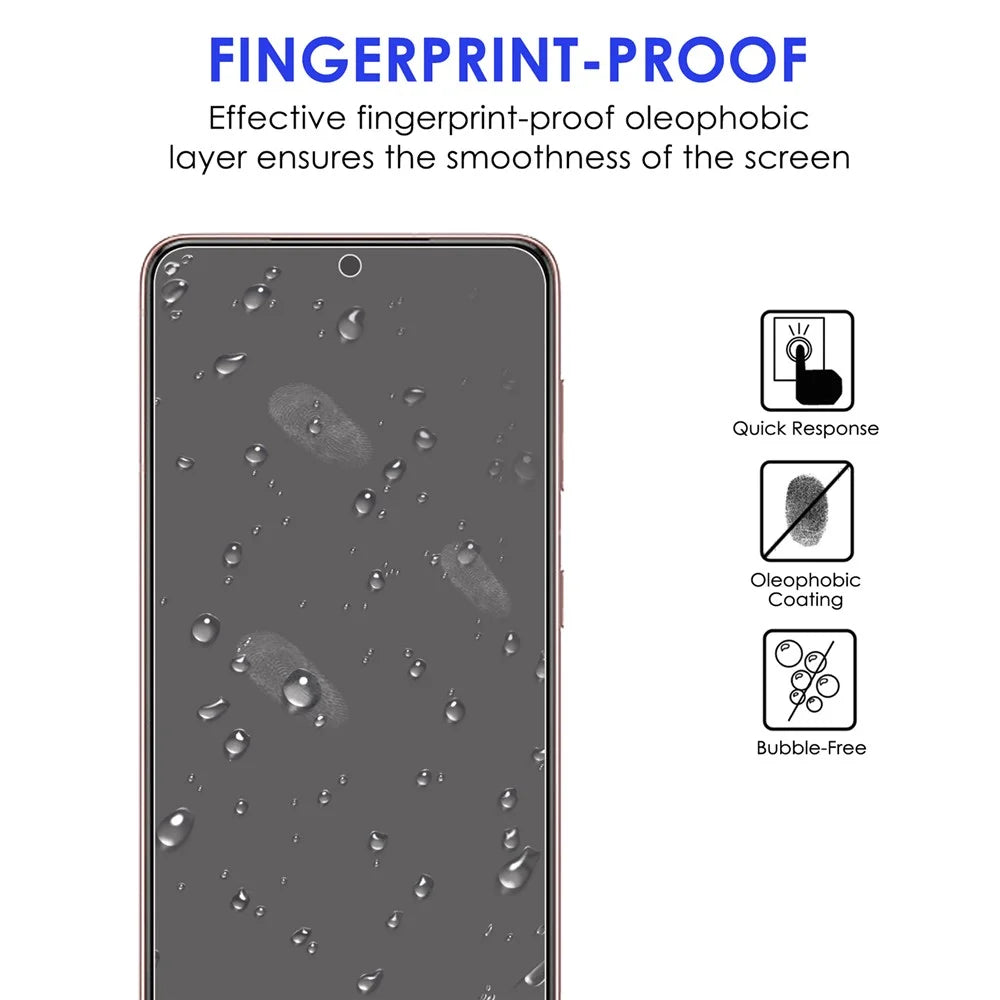 Anti-fingerprint Clear AGC Glass Full Cover Full Glue Tempered Glass Screen Protector [0.1mm Thickness, Support Fingerprint Unlock] for Samsung Galaxy S22 5G / S23 - 2
