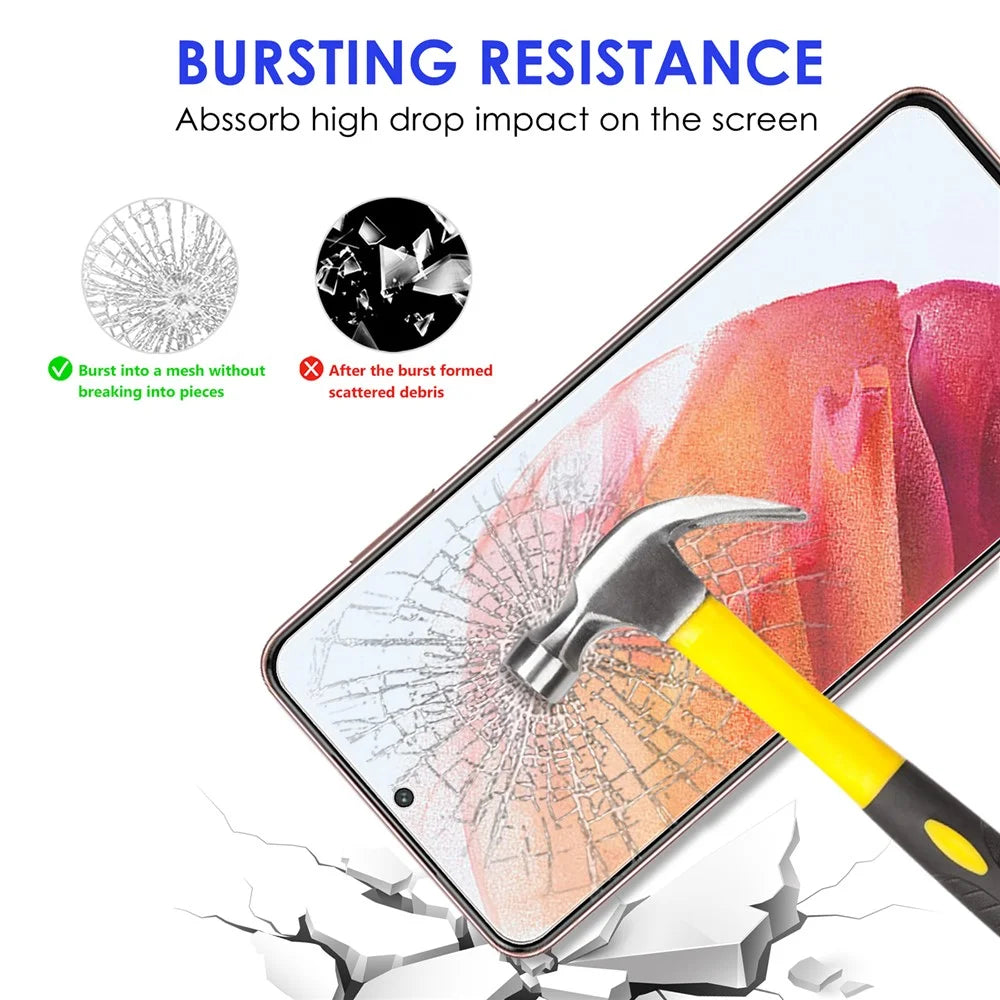 Anti-fingerprint Clear AGC Glass Full Cover Full Glue Tempered Glass Screen Protector [0.1mm Thickness, Support Fingerprint Unlock] for Samsung Galaxy S22 5G / S23 - 3