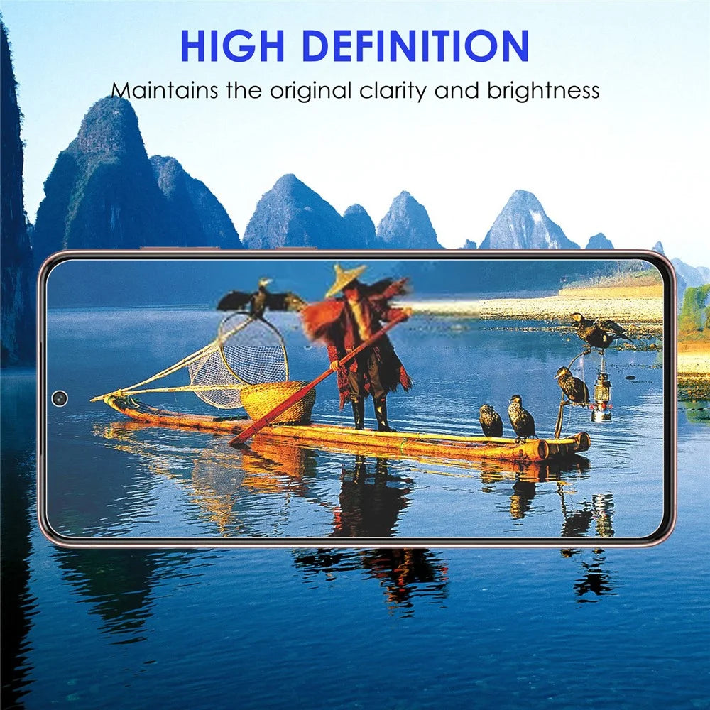 Anti-fingerprint Clear AGC Glass Full Cover Full Glue Tempered Glass Screen Protector [0.1mm Thickness, Support Fingerprint Unlock] for Samsung Galaxy S22 5G / S23 - 4