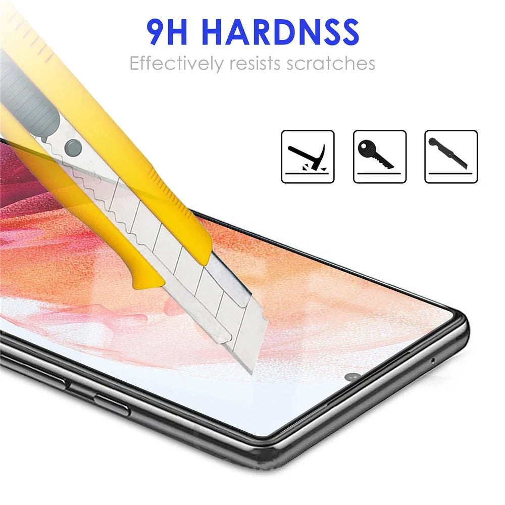 Anti-fingerprint Clear AGC Glass Full Cover Full Glue Tempered Glass Screen Protector [0.1mm Thickness, Support Fingerprint Unlock] for Samsung Galaxy S22 5G / S23 - 5
