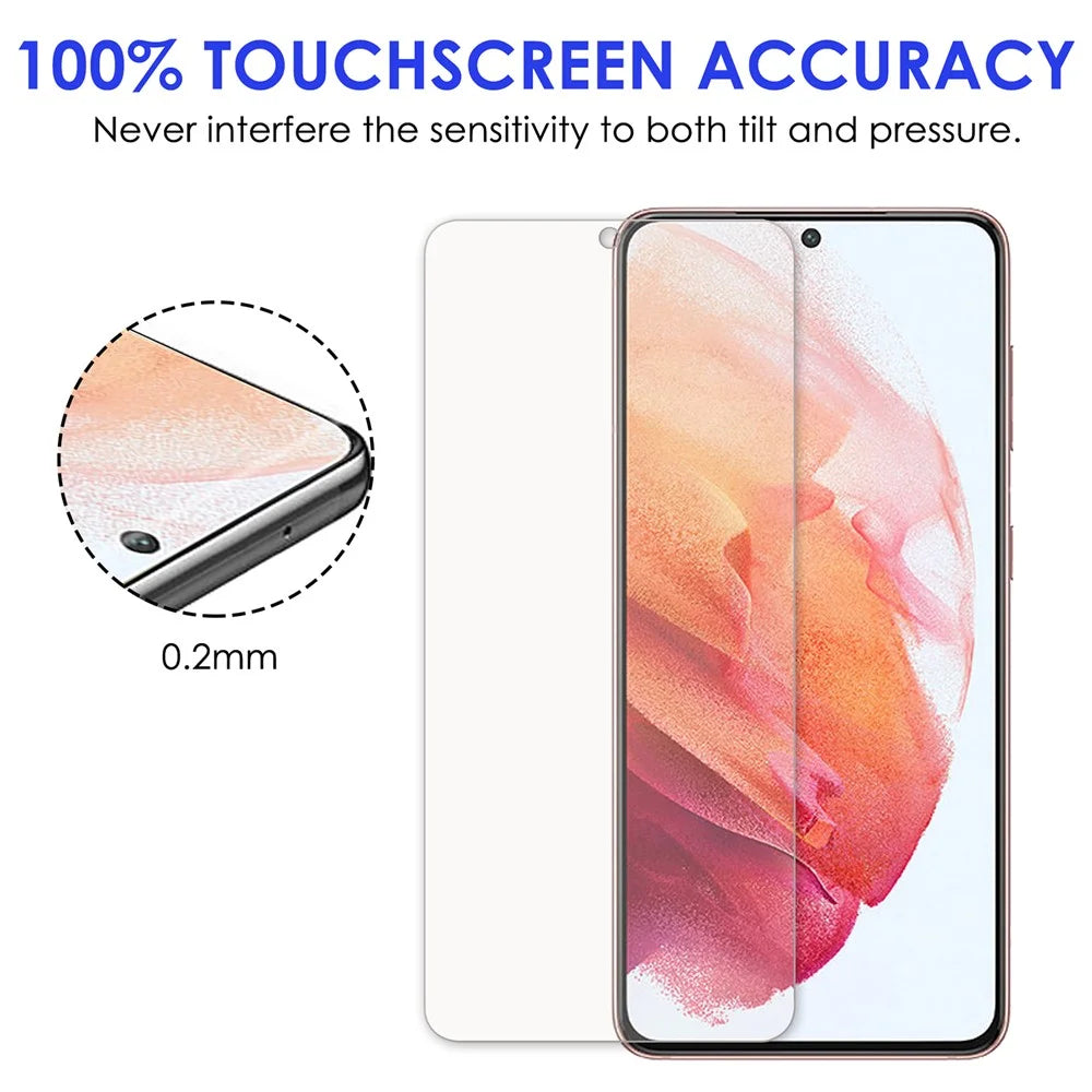 Anti-fingerprint Clear AGC Glass Full Cover Full Glue Tempered Glass Screen Protector [0.1mm Thickness, Support Fingerprint Unlock] for Samsung Galaxy S22 5G / S23 - 7