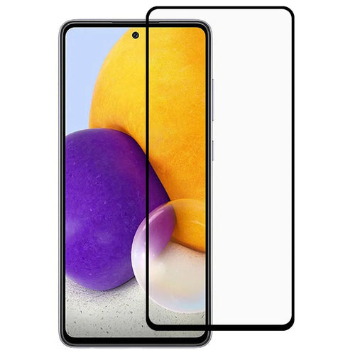 Full Screen Full Glue Silk Printing HD Anti-Scratch Tempered Glass Film for Samsung Galaxy A73 5G - 1