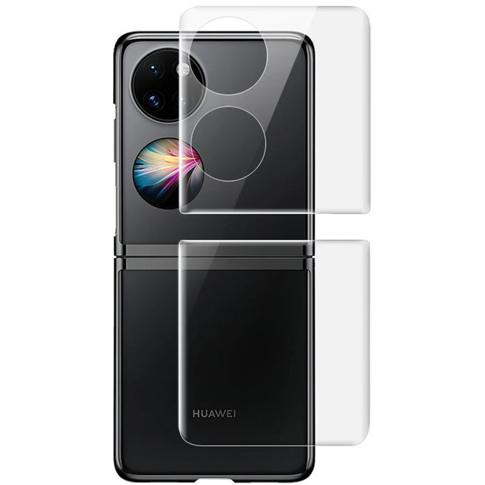 IMAK Hydrogel III Full Cover Soft TPU Front Screen Protector + Back Protective Film for Huawei P50 Pocket - 6