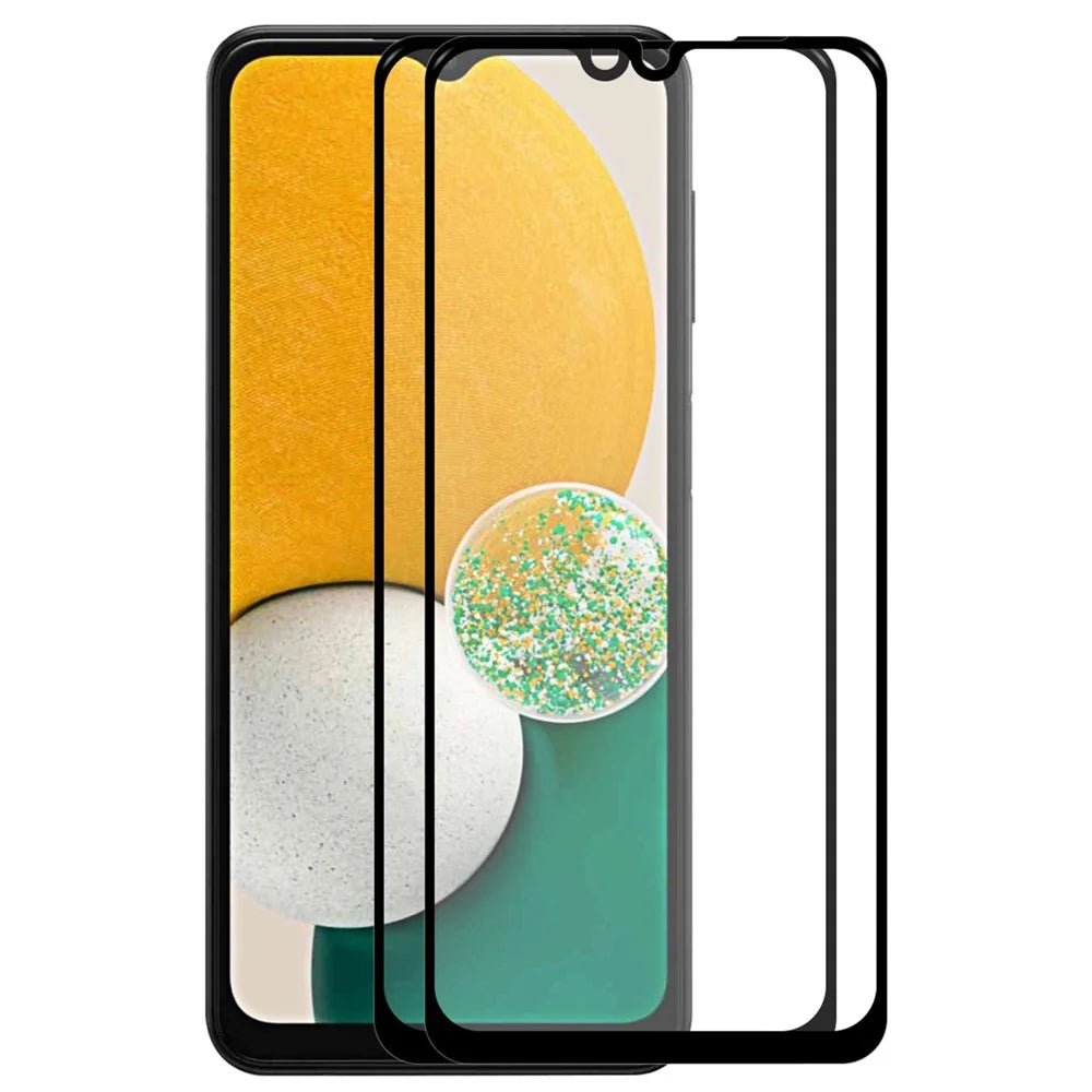 HAT PRINCE 2Pcs/Set Explosion-proof Anti-fingerprint HD Clear Full Glue 0.26mm 2.5D Arc Edge 9H Tempered Glass Screen Protector for Samsung Galaxy A13 5G - 1