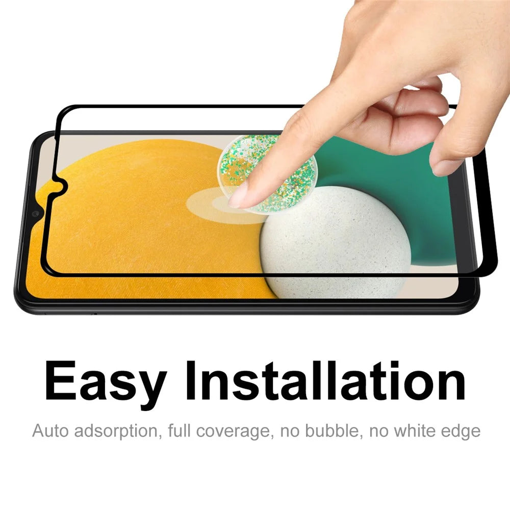 HAT PRINCE 2Pcs/Set Explosion-proof Anti-fingerprint HD Clear Full Glue 0.26mm 2.5D Arc Edge 9H Tempered Glass Screen Protector for Samsung Galaxy A13 5G - 6