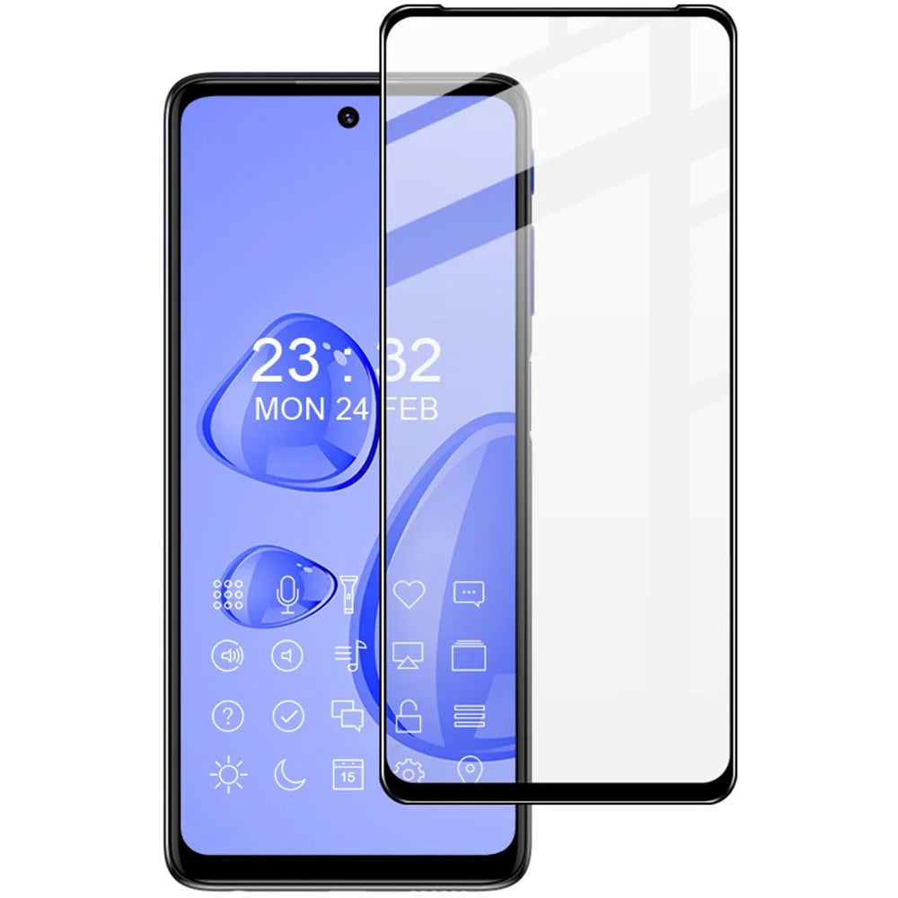 IMAK Pro+ Series Full Screen Full Glue HD Tempered Glass Film for Motorola Moto G51 5G - 1