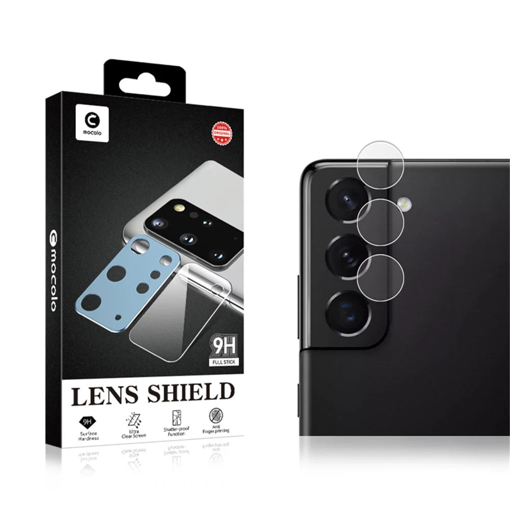 MOCOLO Anti-Fingerprint 9H HD Tempered Glass Back Camera Lens Protector for Samsung Galaxy S22+ 5G - Transparent - 2