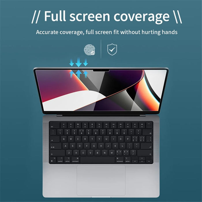 For MacBook Pro 16 inch (2019) (A2141) Explosion-proof Full Coverage Full Flue Anti-Blue-Light Tempered Glass Screen Protector - 3