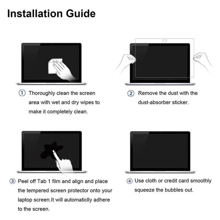 For MacBook Pro 16 inch (2019) (A2141) 9H Hardness Anti-scratch Full Screen Protector Anti-explosion Ultra Clear Tempered Glass Film - 5