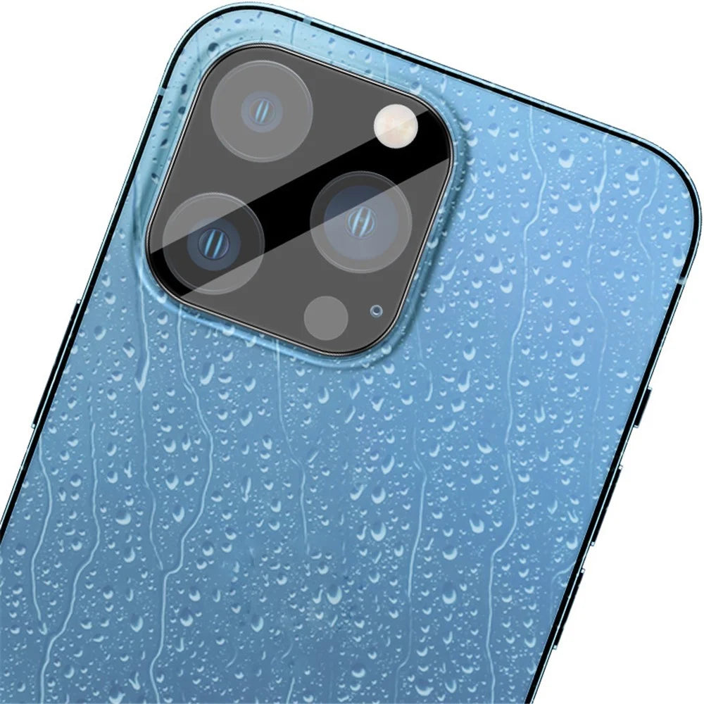 IMAK for iPhone 13 Pro 6.1 inch/13 Pro Max 6.7 inch Black Version High Definition Tempered Glass Lens Film + Acrylic Lens Cap Bubble-Free Automatically Absorption - 5
