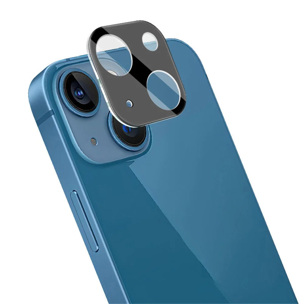 IMAK for iPhone 13 mini 5.4 inch/13 6.1 inch Black Version Scratch-Proof High Light Transmittance Tempered Glass Lens Film Covered with Acrylic Lens Cap - 3