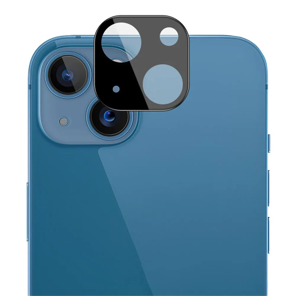 IMAK for iPhone 13 mini 5.4 inch/13 6.1 inch Black Version Scratch-Proof High Light Transmittance Tempered Glass Lens Film Covered with Acrylic Lens Cap - 4