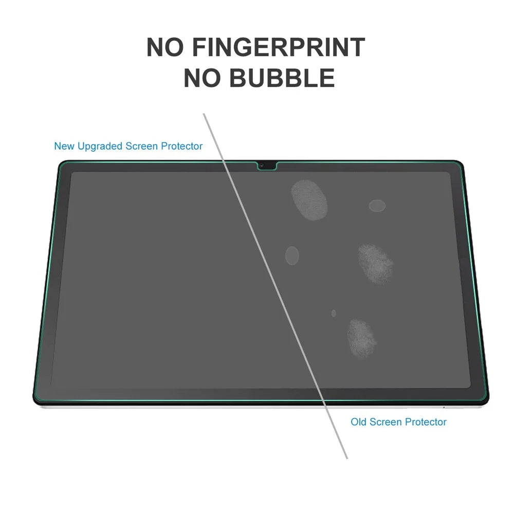HAT PRINCE for Samsung Galaxy Tab A8 10.5 (2021) / A8 10.5 (2022) 2Pcs / Pack Anti-fingerprint HD 2.5D Arc Edge Full Screen Full Glue 9H Hardness 0.33mm Tempered Glass Screen Protector - 2