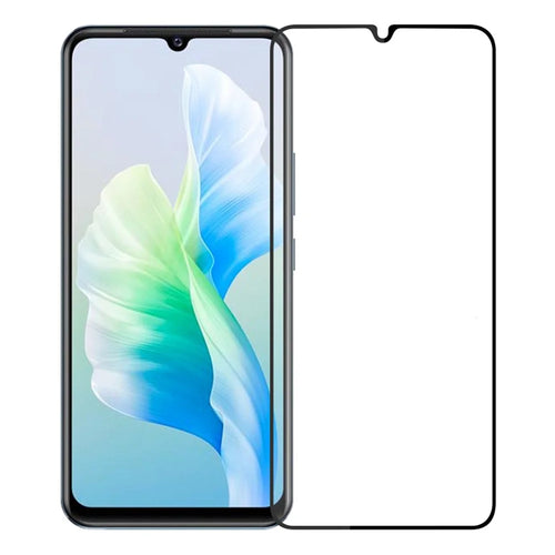 PINWUYO Tempered Glass Screen Protector for vivo V23e 4G/5G, HD Clarify Full Cover Full Glue Explosion-proof 2.5D Arc Edge Guard Film - 1