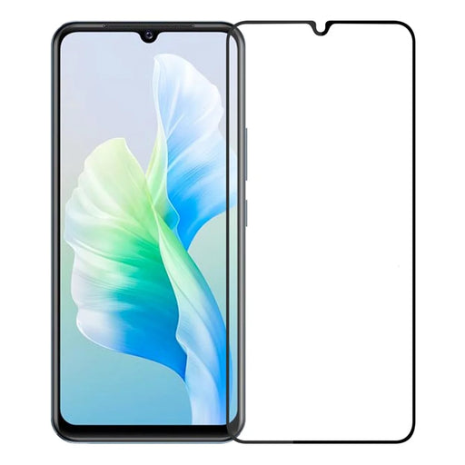 PINWUYO Tempered Glass Screen Protector for vivo V23e 4G/5G, HD Clarify Full Cover Full Glue Explosion-proof 2.5D Arc Edge Guard Film - 1