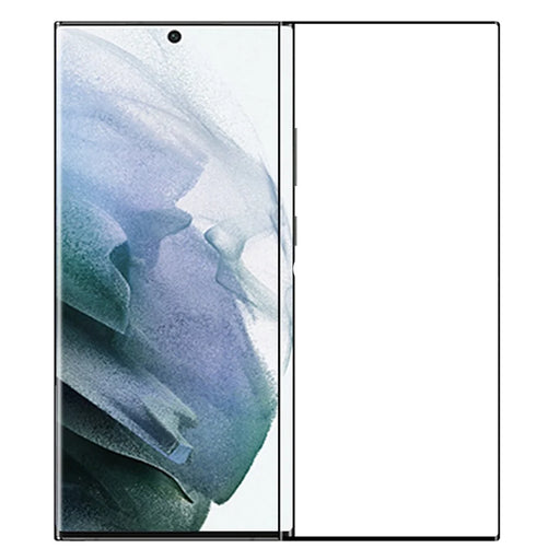 PINWUYO 3D Hot Bending Tempered Glass Screen Film for Samsung Galaxy S22 Ultra 5G, Full Glue Complete Covering Anti-explosion Screen Protector - 1