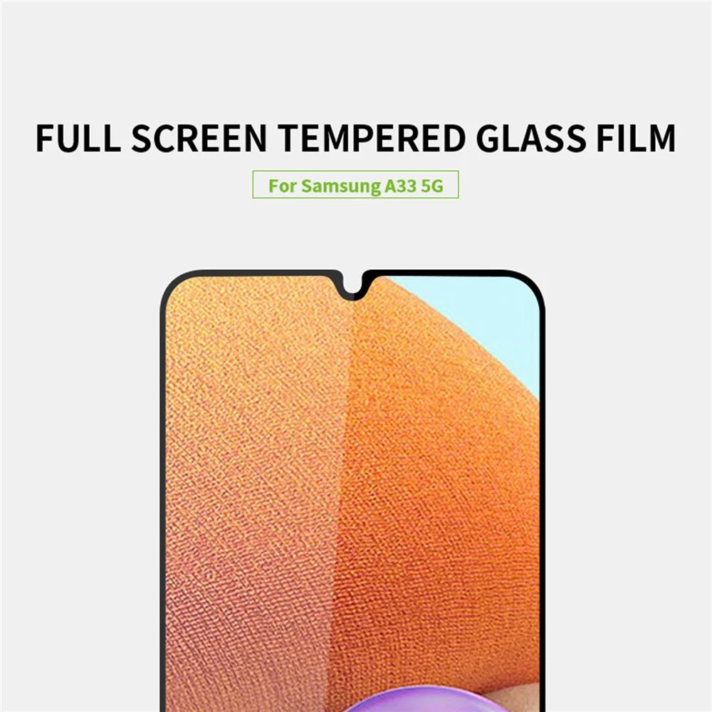 MOFI for Samsung Galaxy A33 5G Full Glue 9H Hardness Smooth Touch 2.5D Arc Edge Full Coverage HD Tempered Glass Protective Film - 5