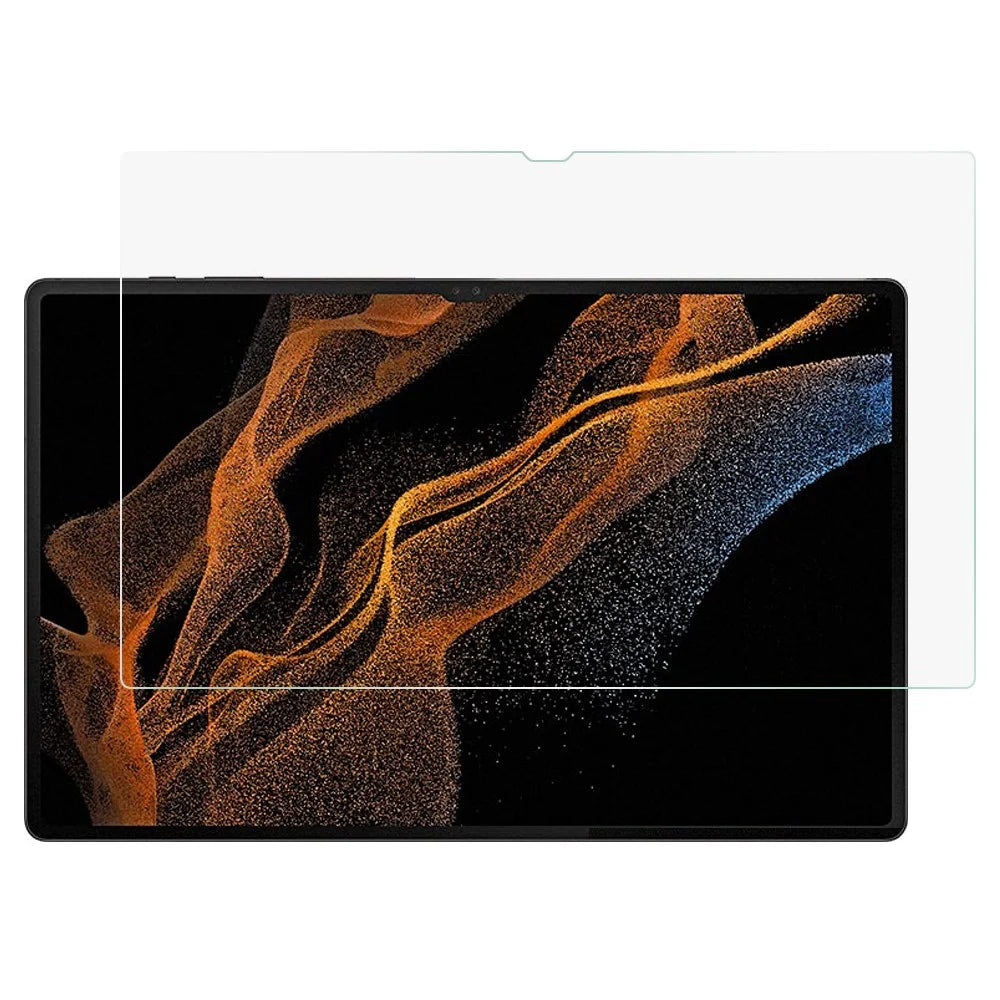 For Samsung Galaxy Tab S11 Ultra / S10 Ultra / S9 Ultra / S8 Ultra Tempered Glass Screen Protector 0.3mm Arc Edge Full Cover HD Clear Film - 1