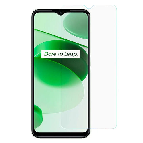For Realme C35 4G Crystal Clear Tempered Glass Film Anti-Scratch Anti-Shatter 0.3mm Screen Protector Easy Install - 1