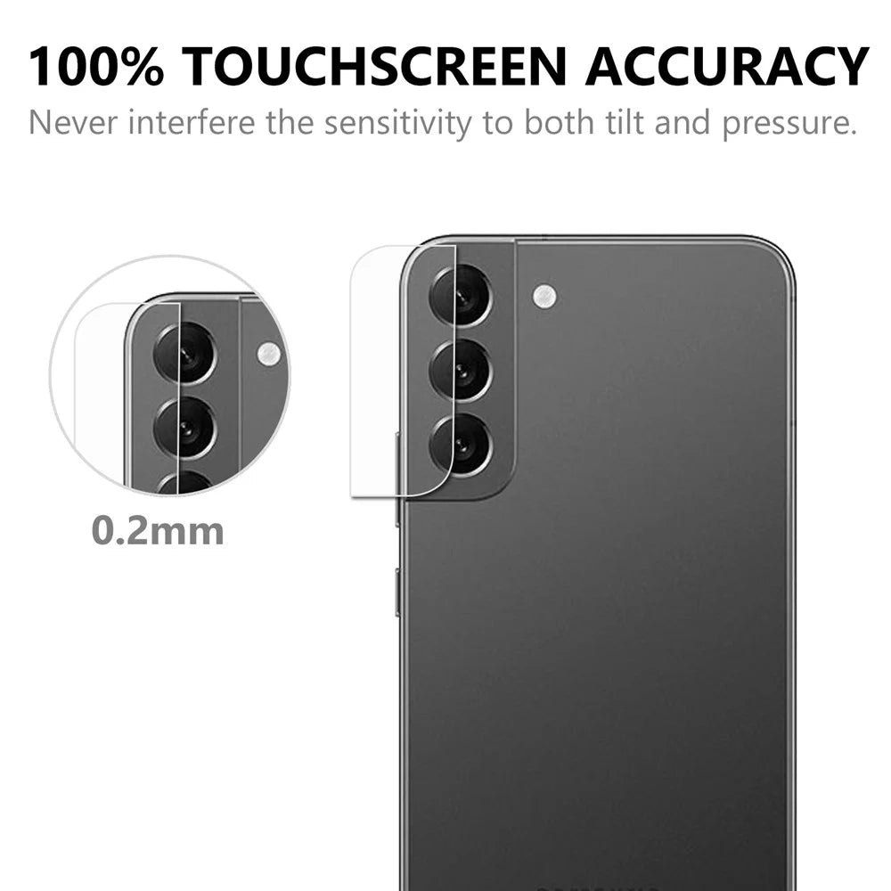 For Samsung Galaxy S22+ 5G Camera Lens Tempered Glass Film AGC Glass Full Coverage Protector - 3