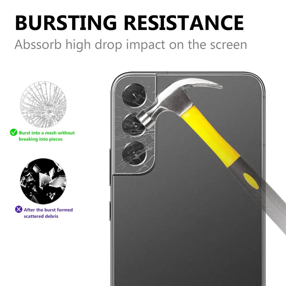 For Samsung Galaxy S22+ 5G Camera Lens Tempered Glass Film AGC Glass Full Coverage Protector - 4