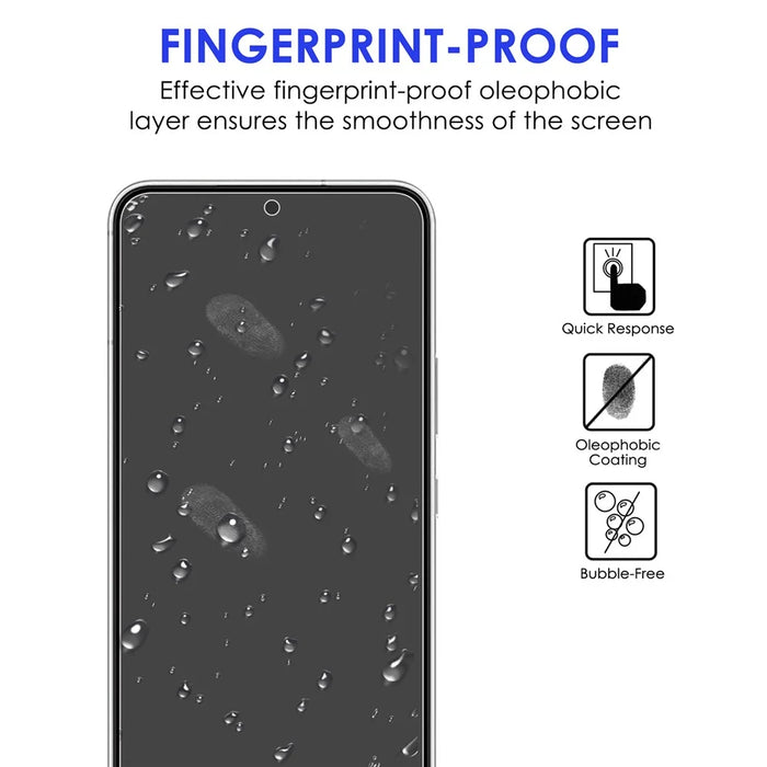 For Samsung Galaxy S22 5G 9H Hardness Anti-fingerprint 2.5D AGC Glass Tempered Glass Screen Protector + Precise Cutout Camera Lens Protector - 4