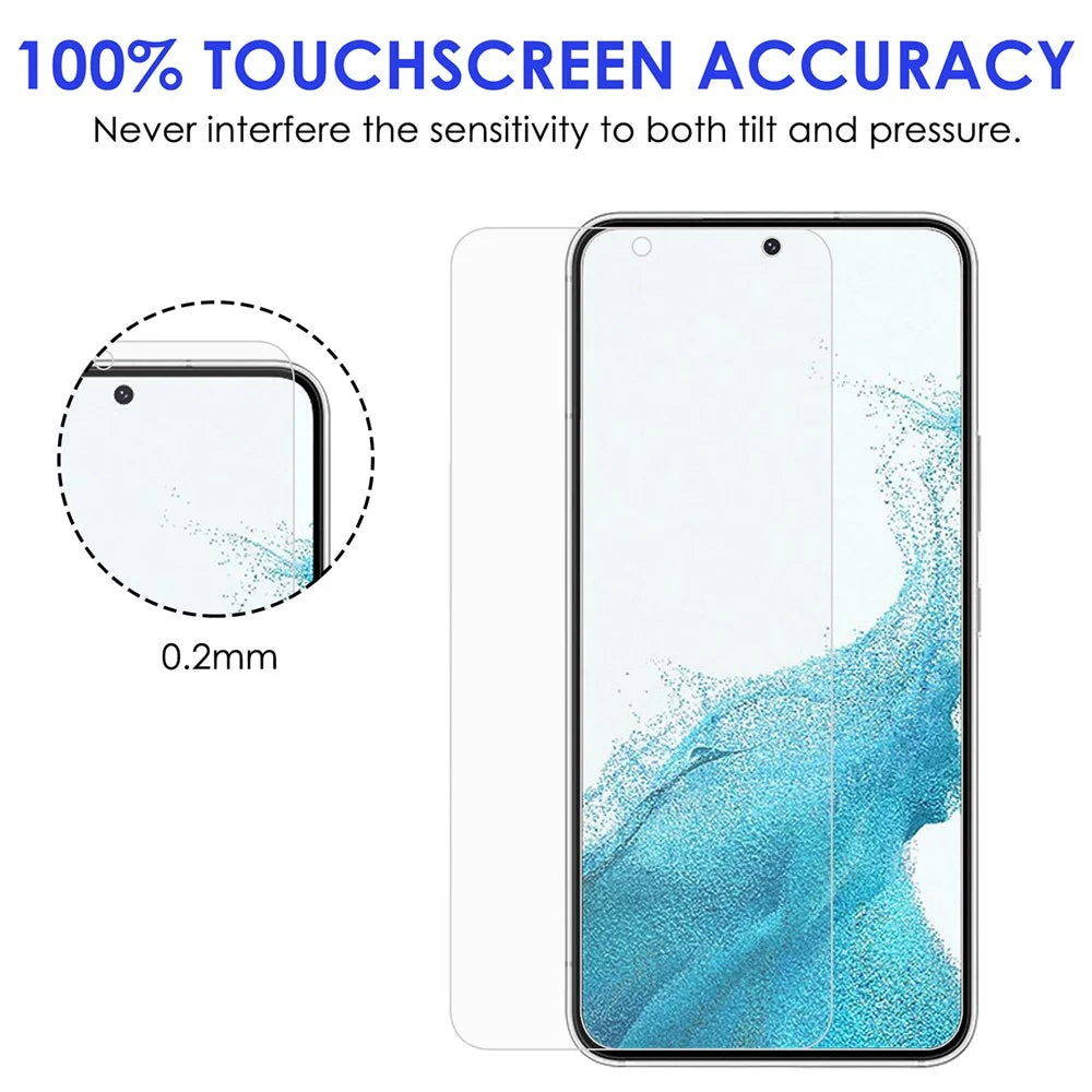 For Samsung Galaxy S22+ 5G 9H Hardness 2.5D Sensitive Touch AGC Glass Tempered Glass Screen Protector + Precise Cutout Camera Lens Protector - 3