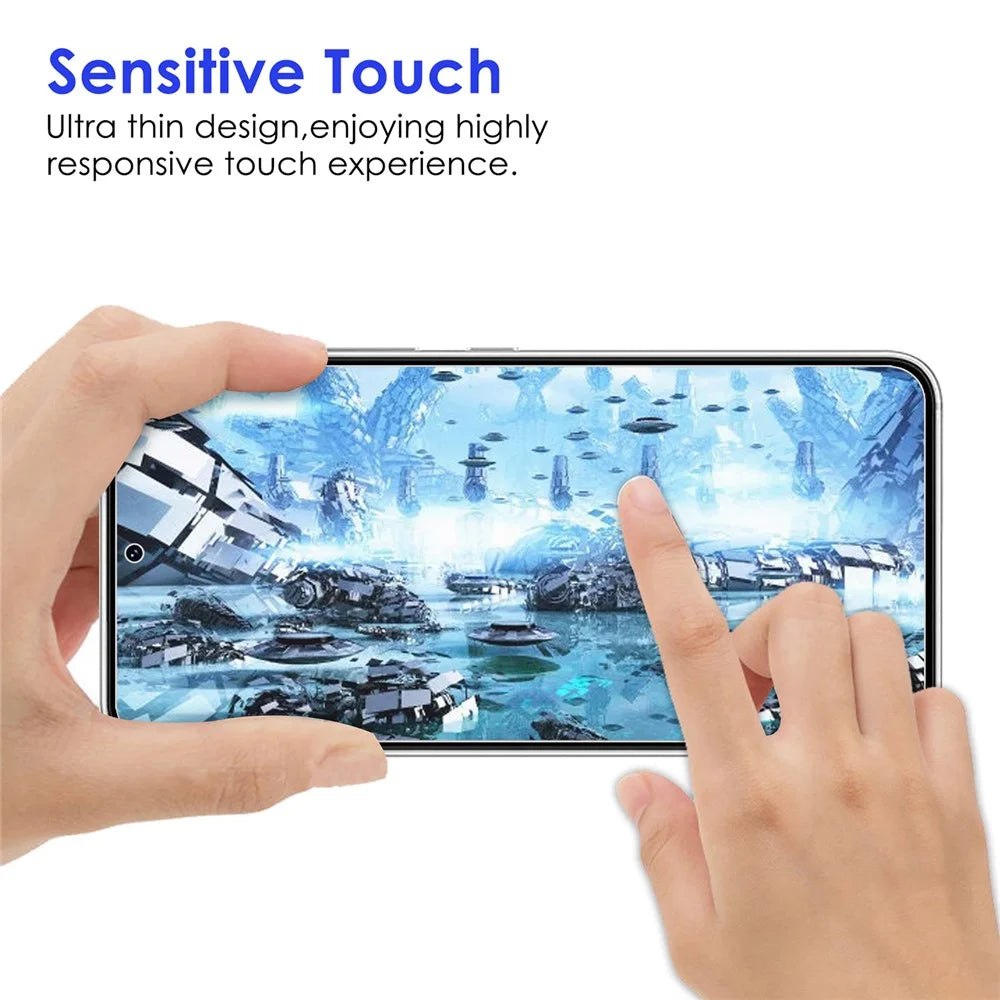 For Samsung Galaxy S22+ 5G 9H Hardness 2.5D Sensitive Touch AGC Glass Tempered Glass Screen Protector + Precise Cutout Camera Lens Protector - 7