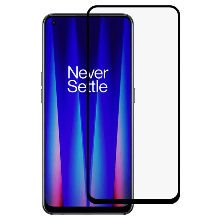 For OnePlus Nord CE 2 5G Silk Printing 9D Tempered Glass Complete Covering Anti-Scratch Full Glue Screen Protector - 1