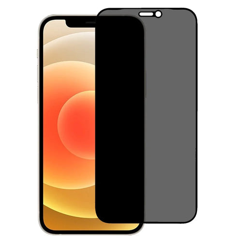 For iPhone 12 mini 5.4 inch High Definition Silk Printing Full Glue Anti-spy Full Coverage Matte Tempered Glass Screen Protector Film - 1