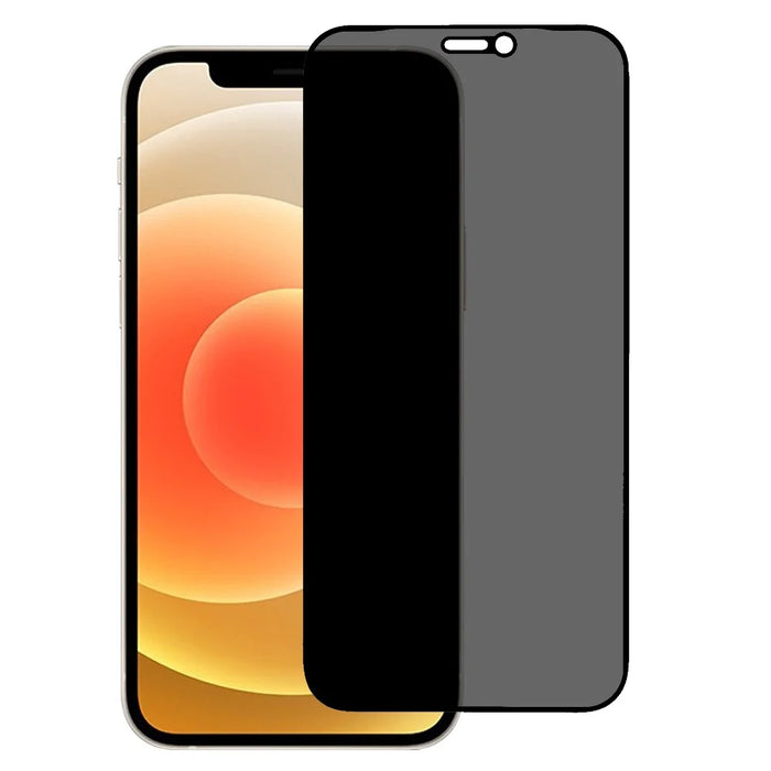 For iPhone 12 mini 5.4 inch High Definition Silk Printing Full Glue Anti-spy Full Coverage Matte Tempered Glass Screen Protector Film - 1