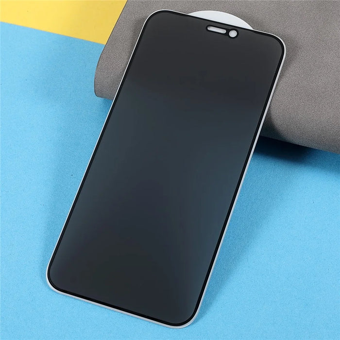 For iPhone 12 mini 5.4 inch High Definition Silk Printing Full Glue Anti-spy Full Coverage Matte Tempered Glass Screen Protector Film - 3