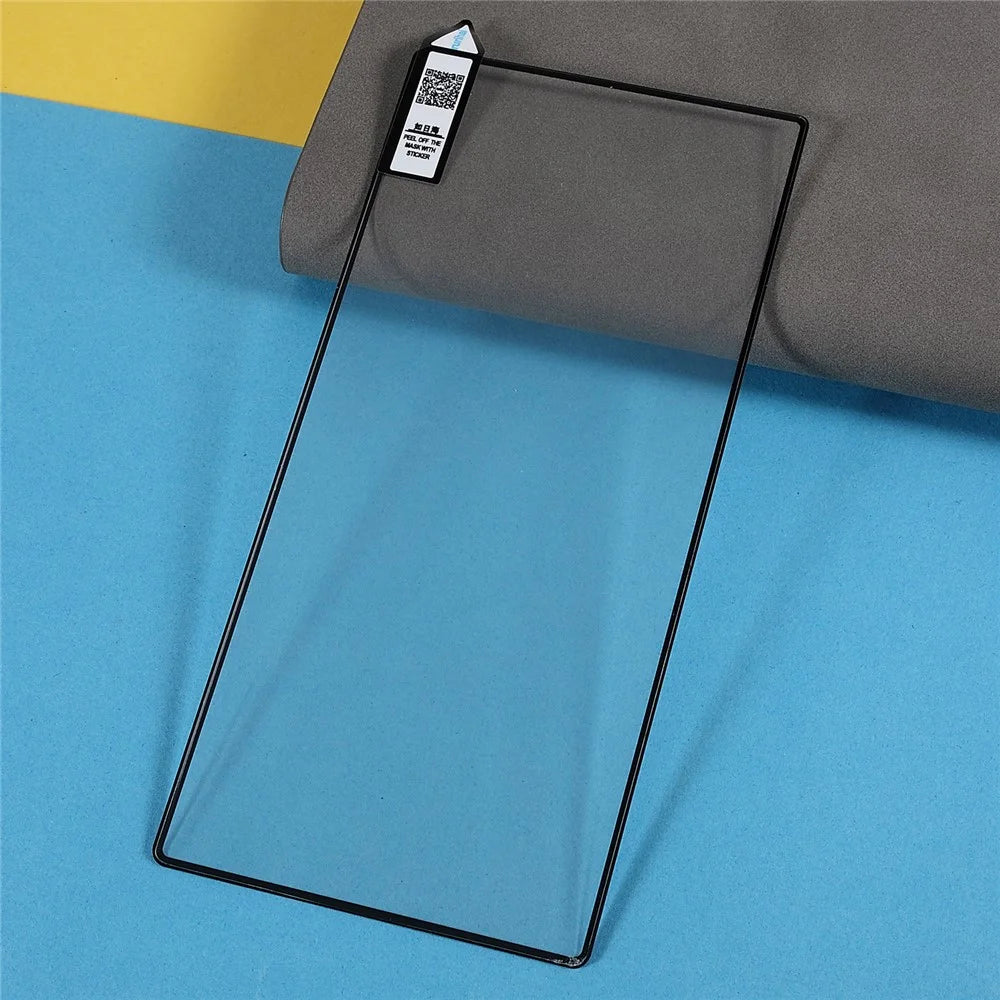 RURIHAI for Samsung Galaxy S22 Ultra 5G HD Clear Full Coverage Full Glue 3D Curved 0.26mm High Aluminium-silicon Glass Screen Protector [Fingerprint Unlock Version] - 6