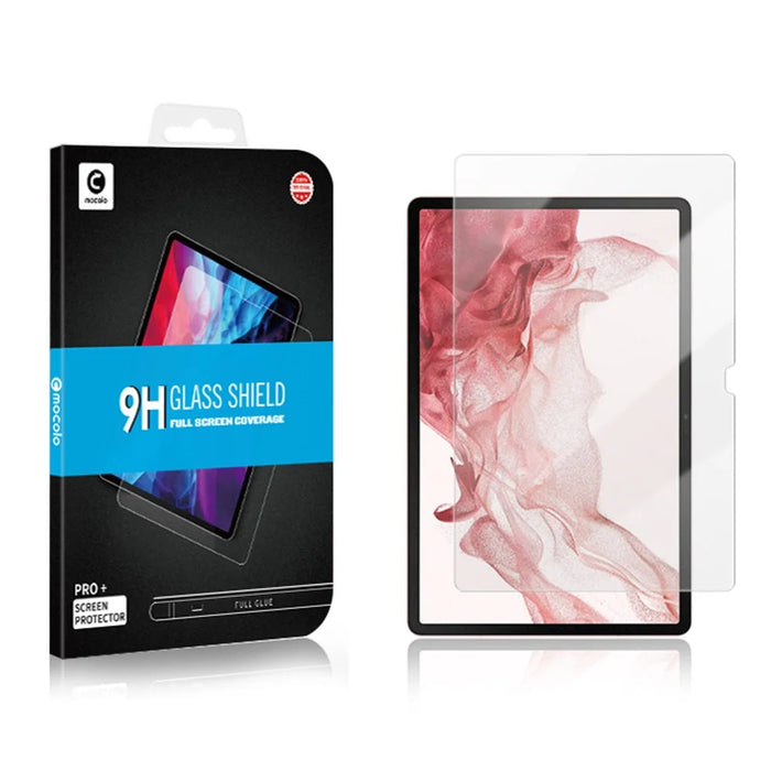 MOCOLO 2.5D Edge Protection Screen Protector for Samsung Galaxy Tab S9+ / S7+ / S8+ /  S7 FE  Complete Covering Full Glue HD Clear Tempered Glass Film - 6