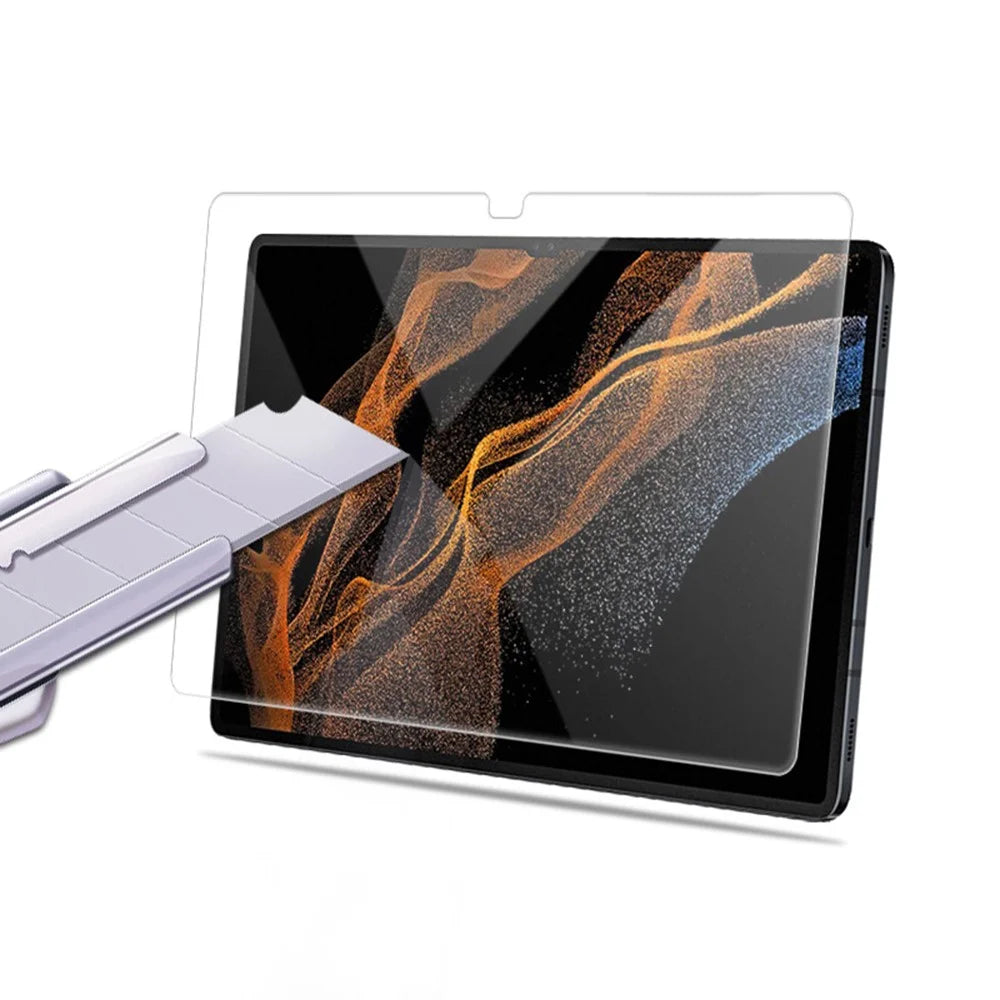 MOCOLO Full Glue 2.5D Tempered Glass Film for Samsung Galaxy Tab S9 Ultra / S8 Ultra 2.5D Arc Edge Full Cover Screen Protector - 4