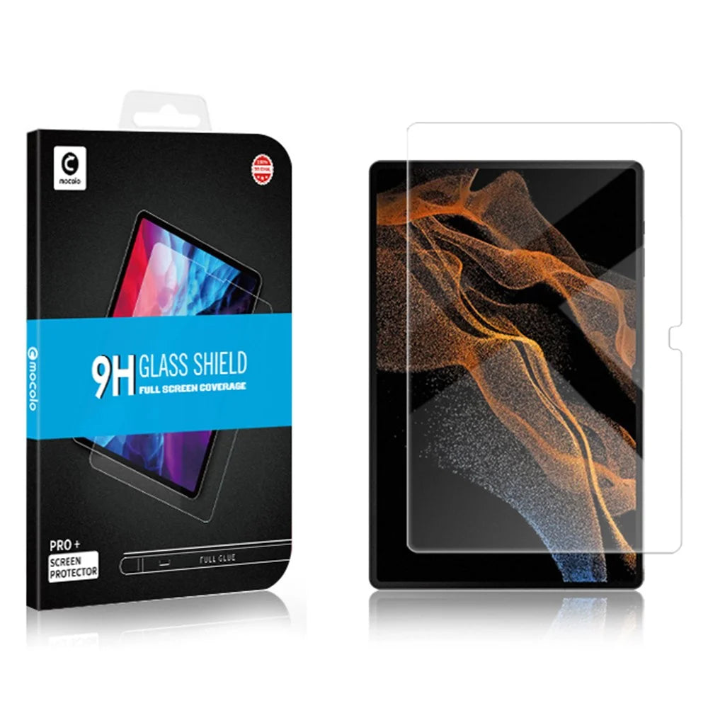 MOCOLO Full Glue 2.5D Tempered Glass Film for Samsung Galaxy Tab S9 Ultra / S8 Ultra 2.5D Arc Edge Full Cover Screen Protector - 6