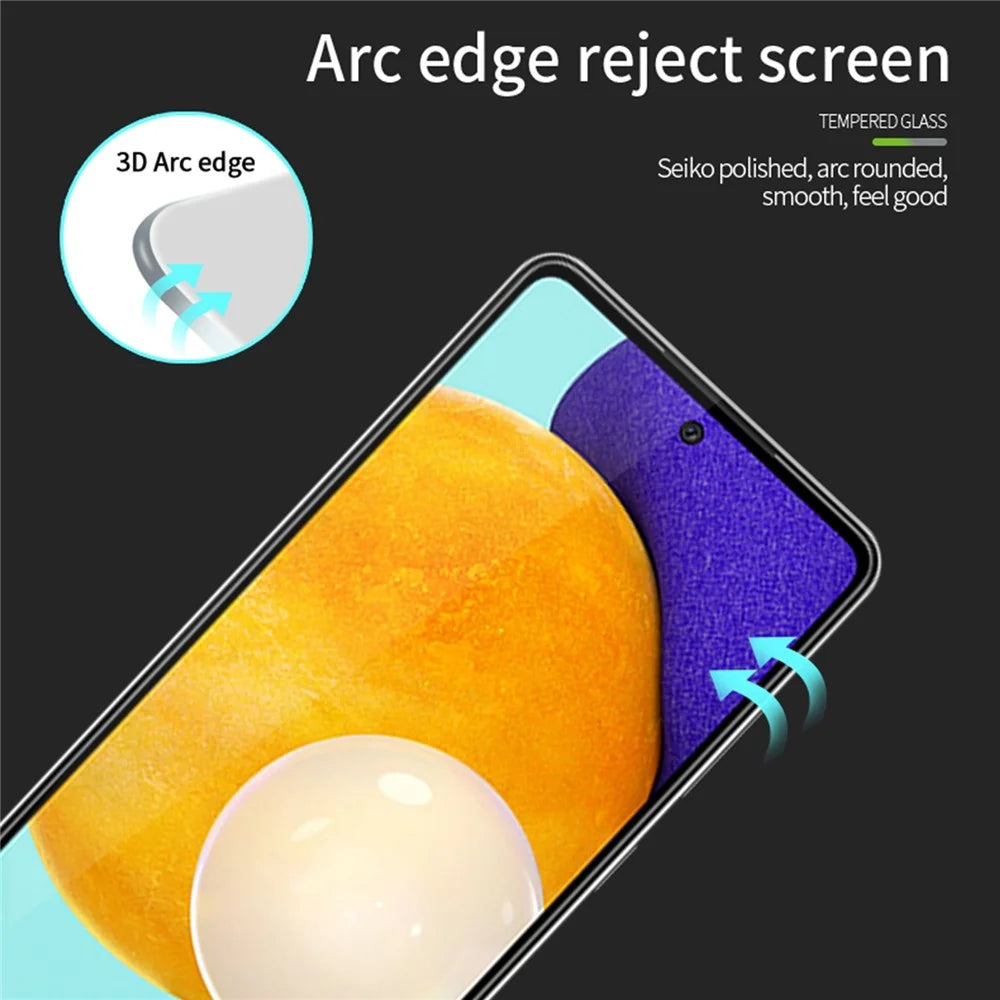 MOFI JK-1 3D Curved Screen Protector for Samsung Galaxy A53 5G, Anti-Scratch Full Cover Full Glue HD Tempered Glass Film - 5