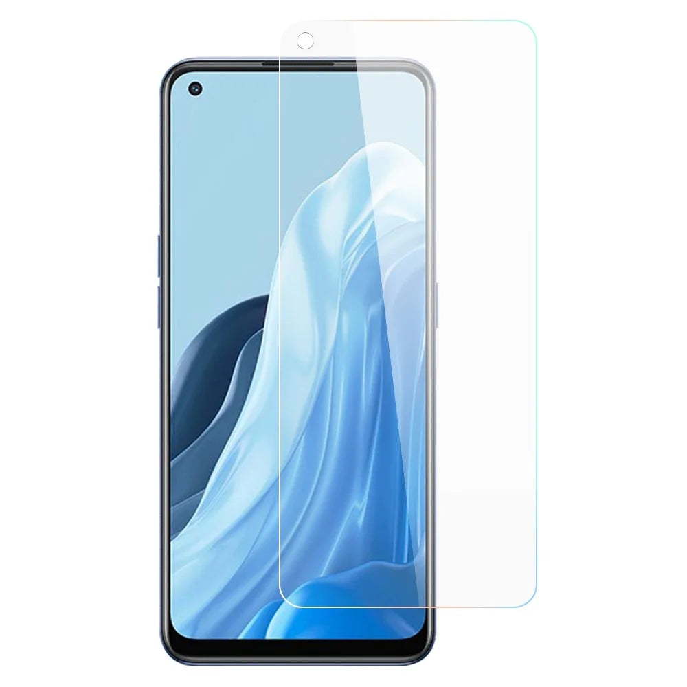 For Oppo Reno7 5G (Global) 0.3mm Arc Edge Screen Protector HD Anti-scratch Ultra-slim Explosion-proof Tempered Glass Film Guard - 1